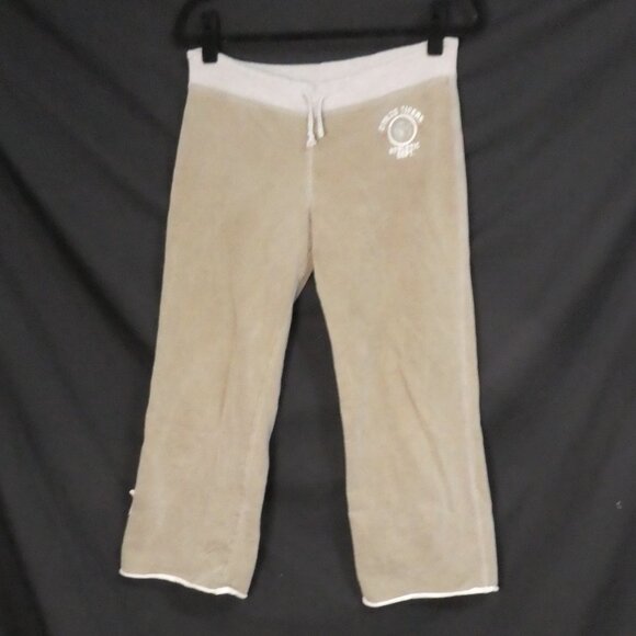 GUESS JEANS | small | Casual Khaki Drawstring Sweatpants | *couple of tiny holes - Picture 1 of 16